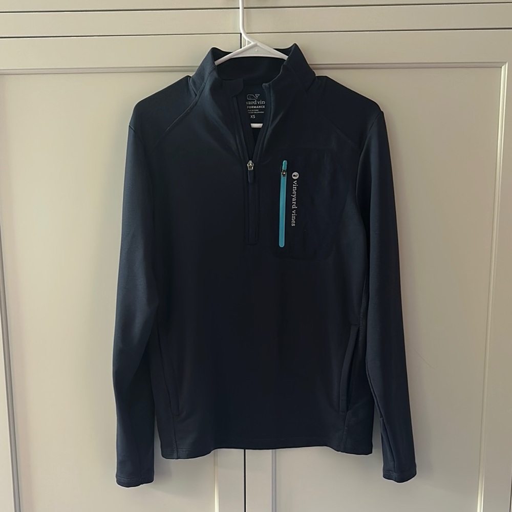 Vineyard Vines Black Lightweight Shirt Jacket- Lightly Worn